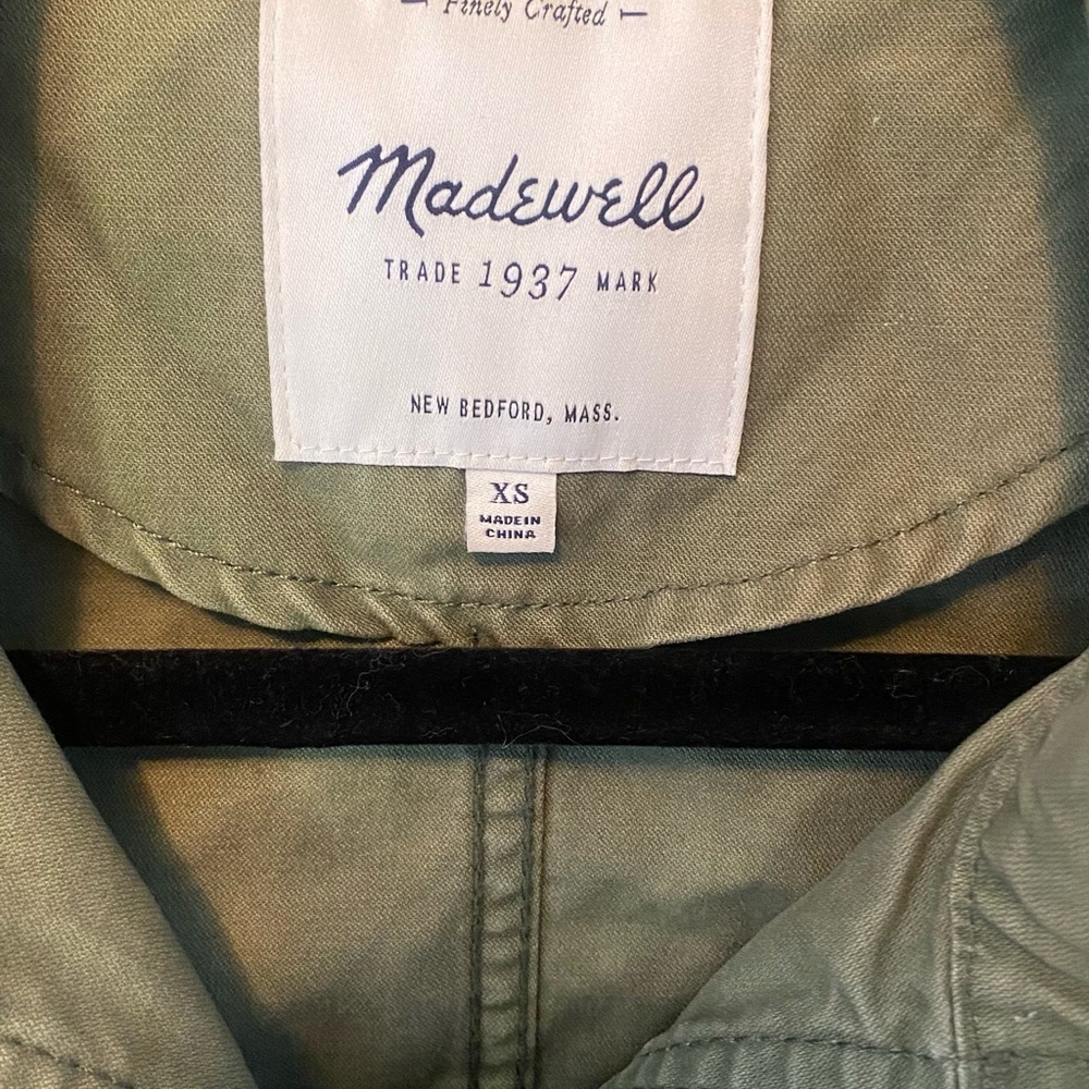 Madewell Fleet Olive Green Utility Jacket XS - Picture 2 of 13